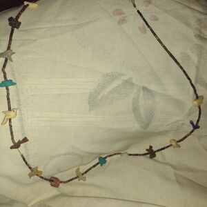 Handcrafted Beaded Necklace with Animal Charms